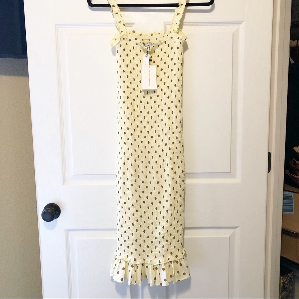 NWT Faithfull The Brand Nadine Midi Dress - Picture 4 of 7